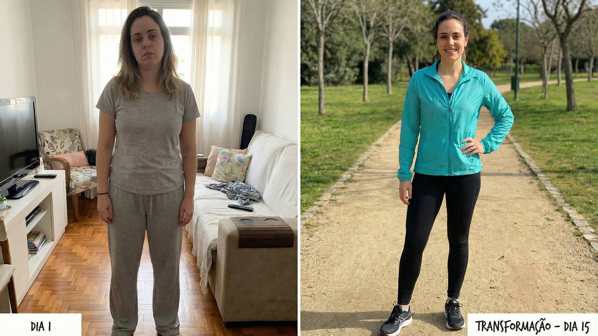 Antes e depois em 15 dias de método M3K